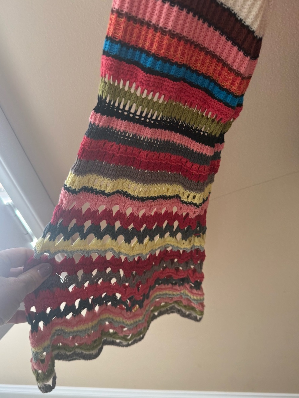 Free People Heart and Soul Crocheted Boho Sweater size Small - Picture 3 of 7